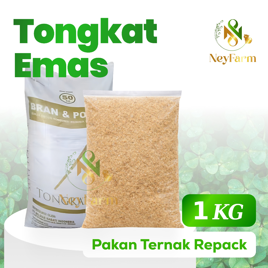Brand Pollard Tongkat Emas Repack 1kg Polar Pakan Sapi - Polar Pakan Kambing