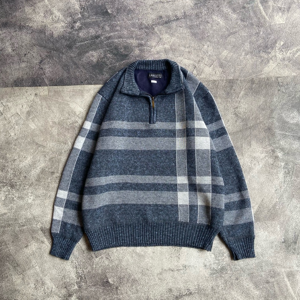 Halfzip Plaid Lancetti Milano | Medium