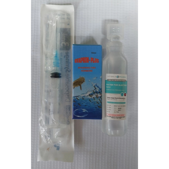 Paket lengkap Ovaprim-Plus penambah hormon ikan 10ml bukan ovagold ovulin ovaspec syndel