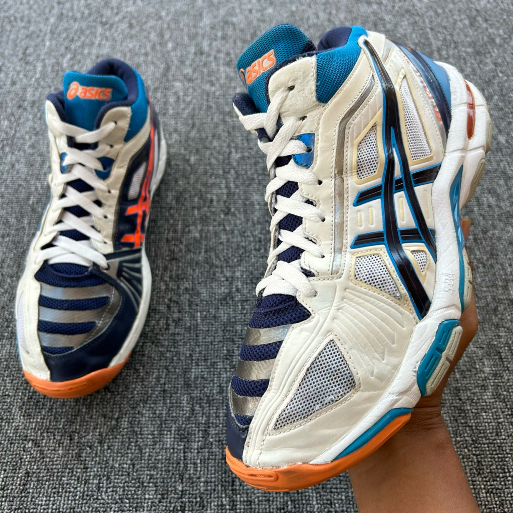 Sepatu Voly ASICS Gel Volley Elite 2 Size 42.5 Panjang Insole 27 cm