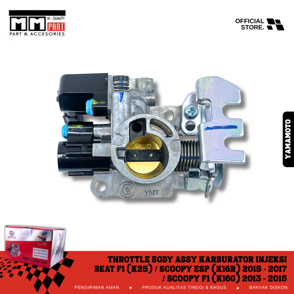 THROTTLE BODY ASSY KARBURATOR INJEKSI BEAT F1 K25 / SCOOPY ESP K16R 2015-2017 / SCOOPY F1 K16G 2013-