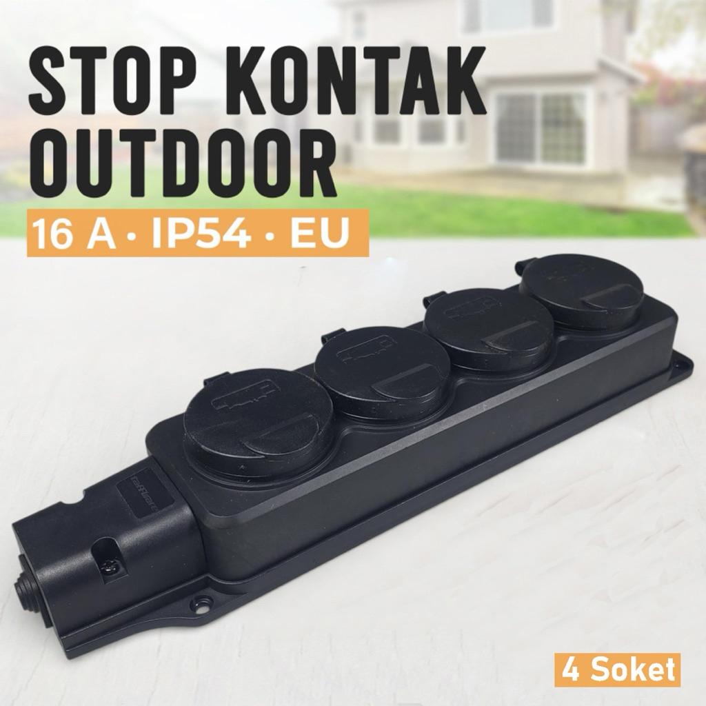 TAFFWARE STOP KONTAK LISTRIK OUTDOOR LUAR RUMAH ANTI AIR