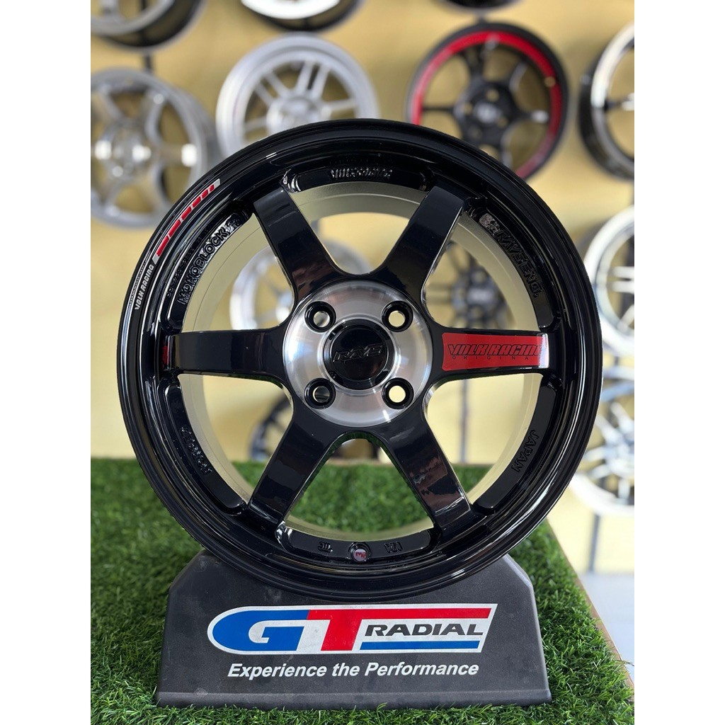 velg te37 R15 4x100 L6,5 et42 glossblack