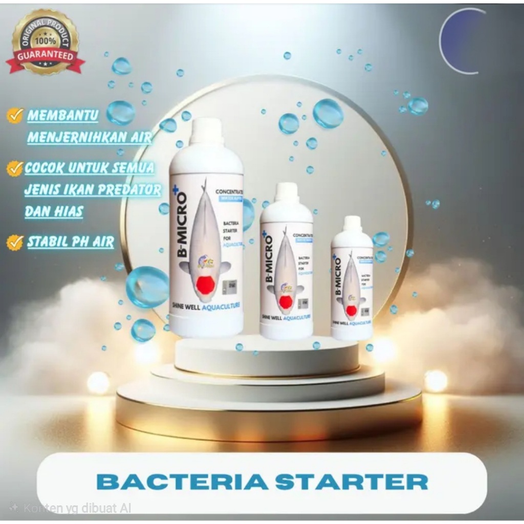 Bmicro+ BMO+ Probiotik Koi  Bakteri Starter Kolam Koi Arwana Chana Hias