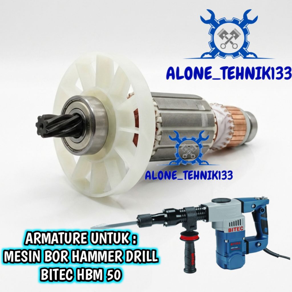 ARMATURE BITEC HBM5 HBM50 ANGKER MESIN BOR BOBOK BETON BITEC HBM 5 HBM 50 ROTOR MESIN BOR BOBOK BETO