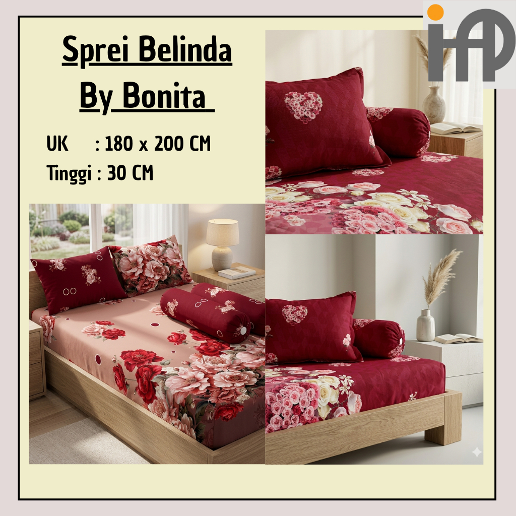 Sprei Belinda By Bonita Ukuran 180x200T30