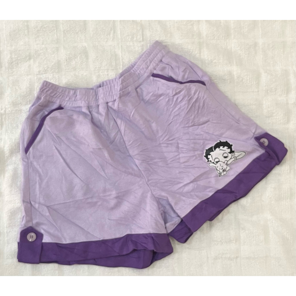 Celana pendek anak perempuan size 10-12 tahun  (betty boop ungu)