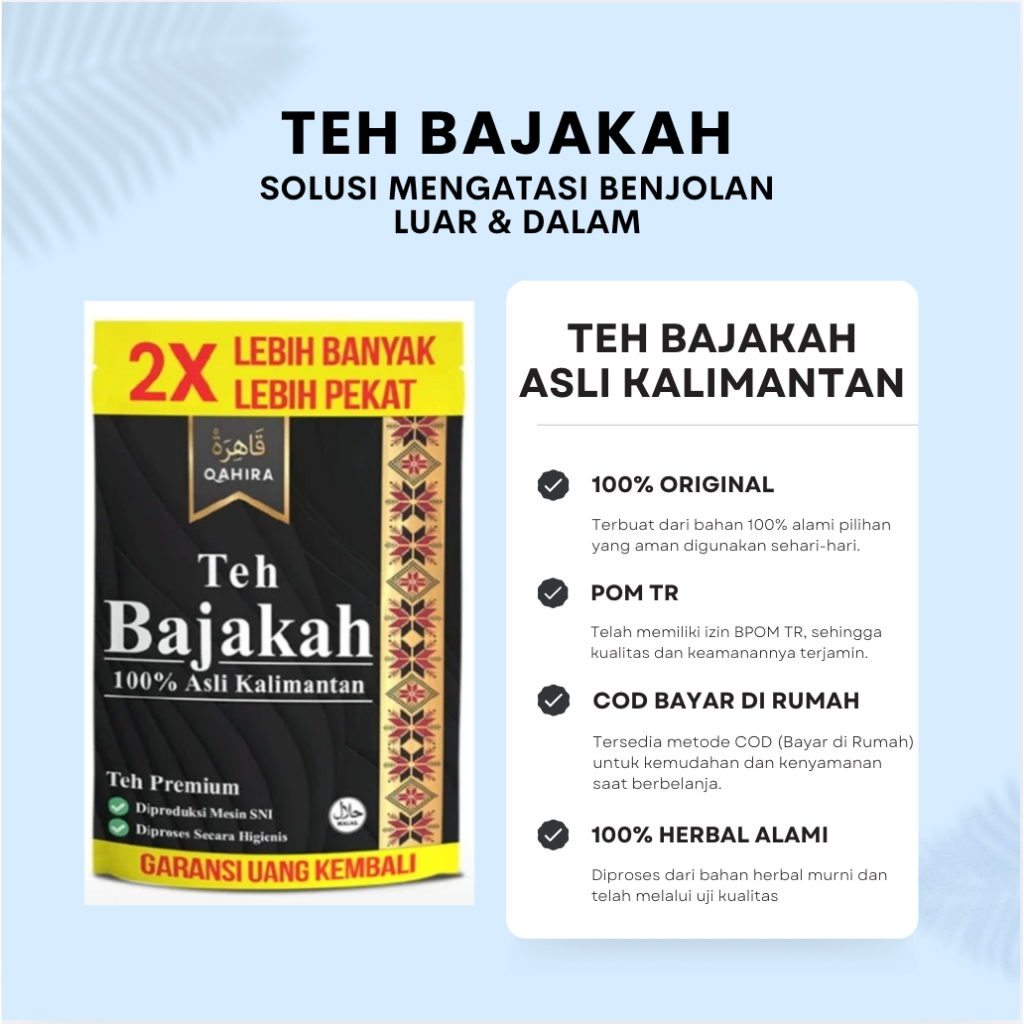 Teh Herbal Qahira Kempeskan Benjolan BPOM Bajakah Kalimantan Halal Tanpa Operasi Obat Kista Lipoma