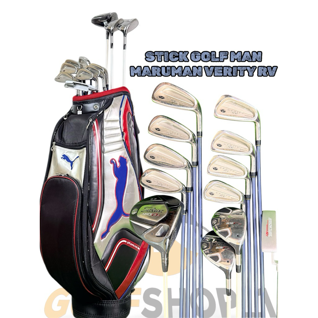 Stick Golf Man Maruman Verity RV Shaft Graphite Second Original Fullset Bag Golf