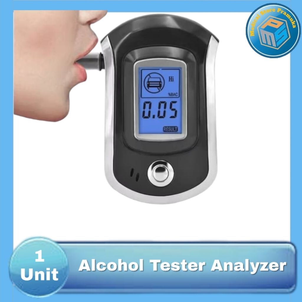 Alkohol Tester Digital Analyzer  AT6000  Alat Ukur Kadar Alkohol Dalam Tubuh