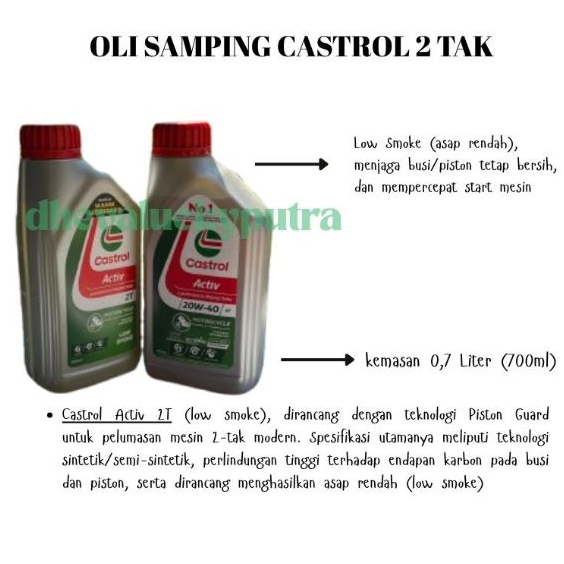 OLI SAMPING CASTROL 2 TAK