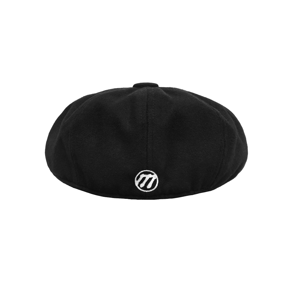 Miracle Mates - Ordern Black Flat Cap | Topi Vintage | Topi Baret | Topi Pelukis Flat Cap HItam