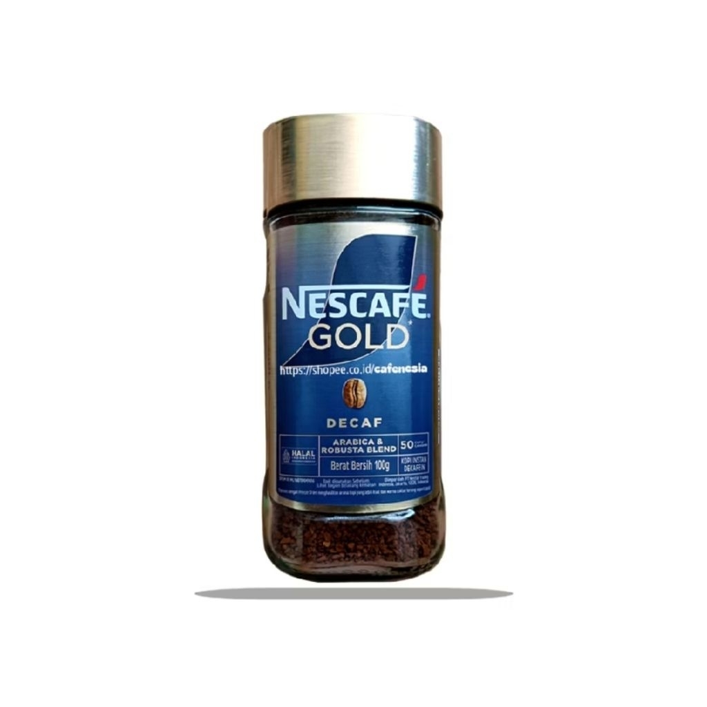 Nescafe Gold Decaf 100gr Kopi Tanpa Kafein / Nescafe Gold Decaf Kopi Biji 100gr Jar