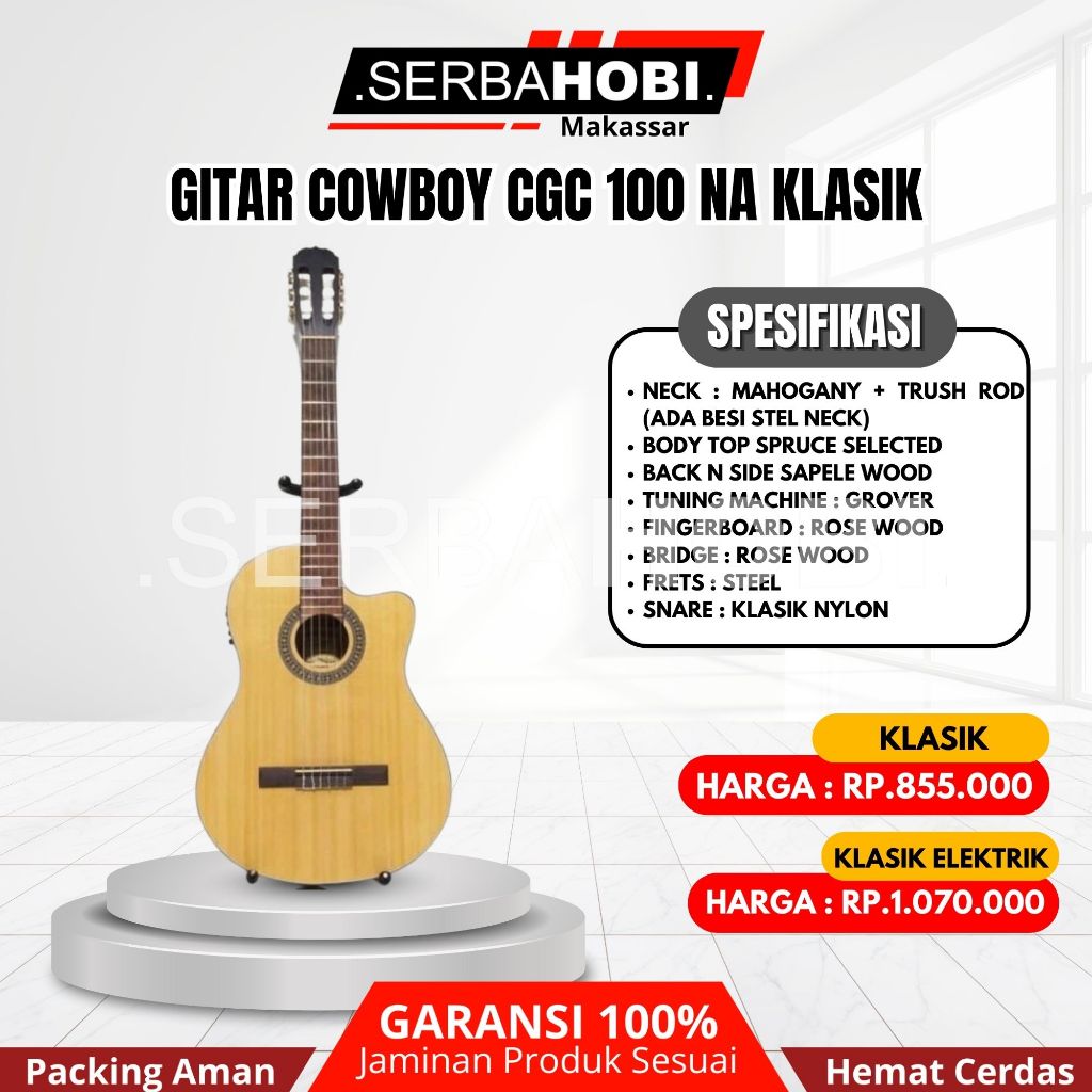 Gitar Klasik Cowboy CGC100NS Original Harga Murah