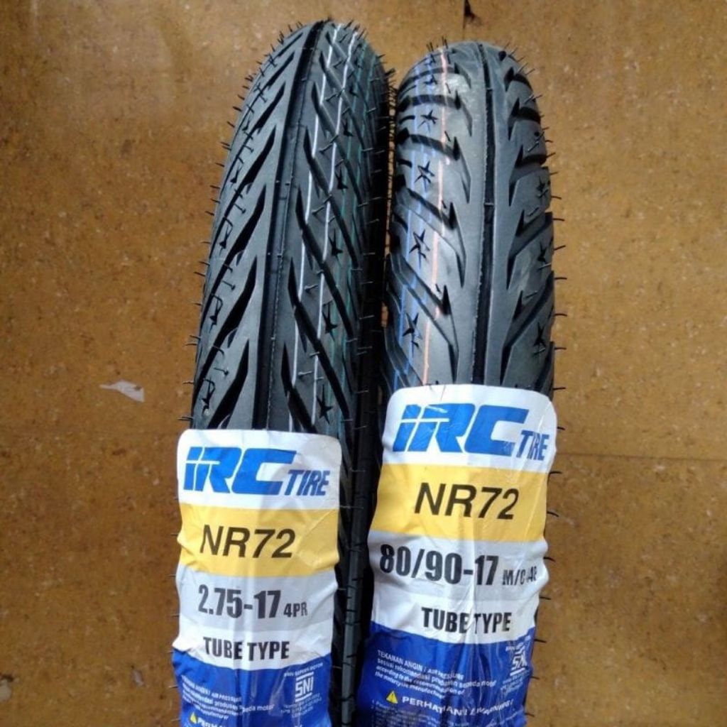 paket sepasang ban 17 merk irc coco buat motor bebek ukuran 70/90 dan 80/90