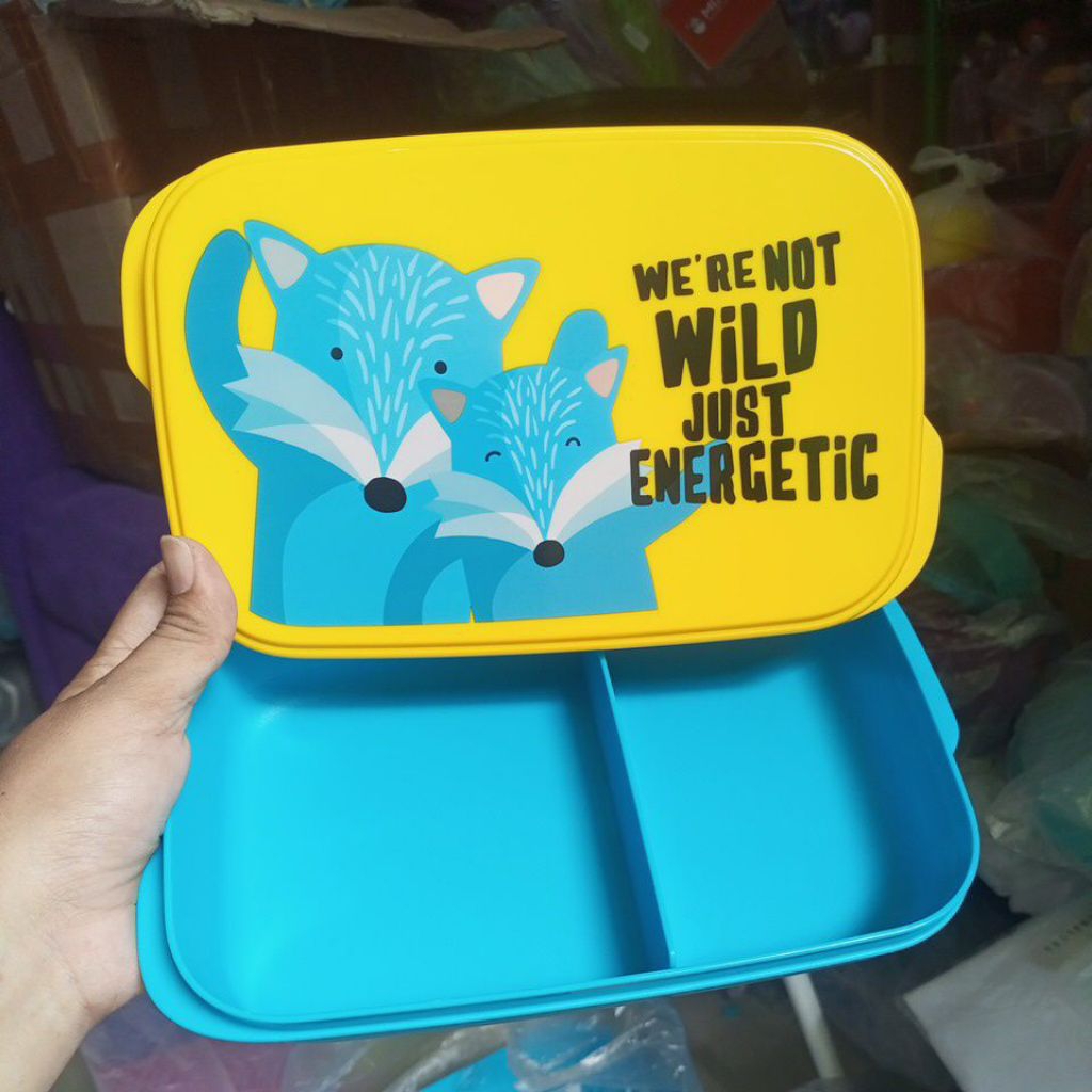 new bekal foodie buddy bekal Tupperware sekat 2 bekal anak TK bekal anak SD