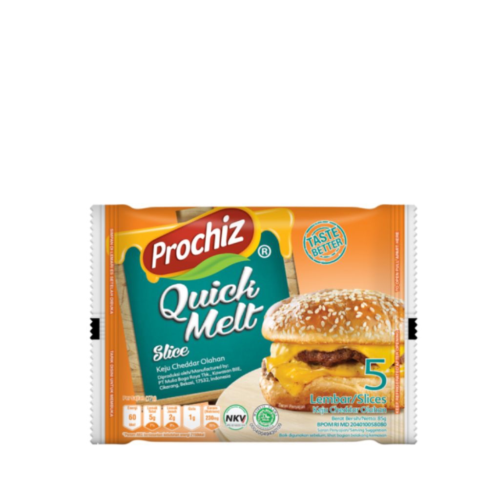 Quick Melt Slice 5 Lembar - Lembut, Gurih, Mudah Diparut