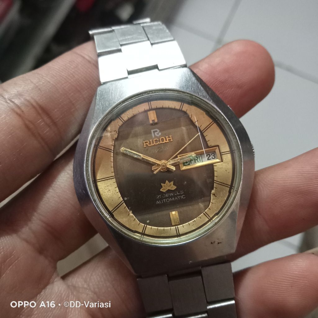 jam tangan pria vintage Ricoh automatic