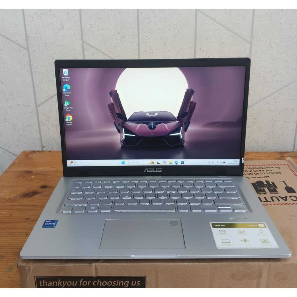 Asus Vivobook A1400EA, Core i7 - 1165G7, Ram 8/512Gb, #IPS, #Backlight, Lengkap,  Silver