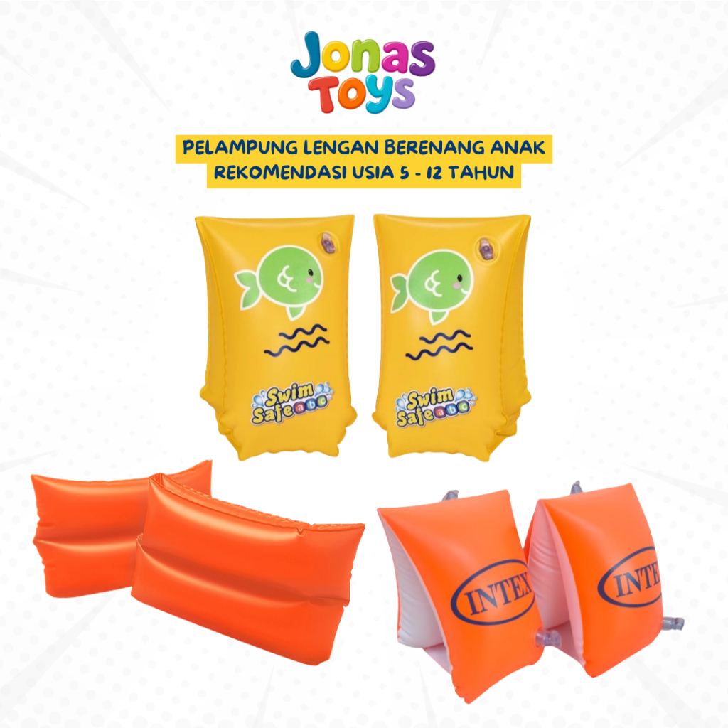 Ban Tangan Renang Anak Pelampung Lengan Usia 6 7 8 9 10 11 12 Tahun