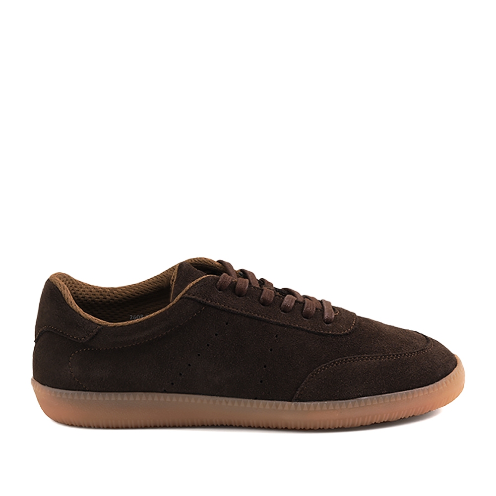Prabu - Feli Brown Sepatu Kulit Suede Sneakers Wanita