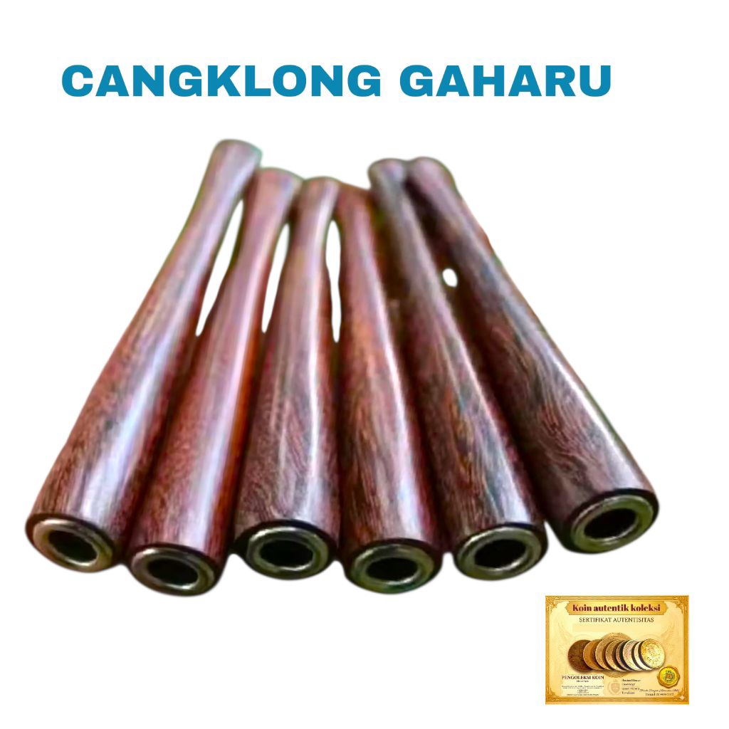 Pipa Cangklong kayu gaharu kalimantan once 13/12cm Wangi asli terbaik all-size