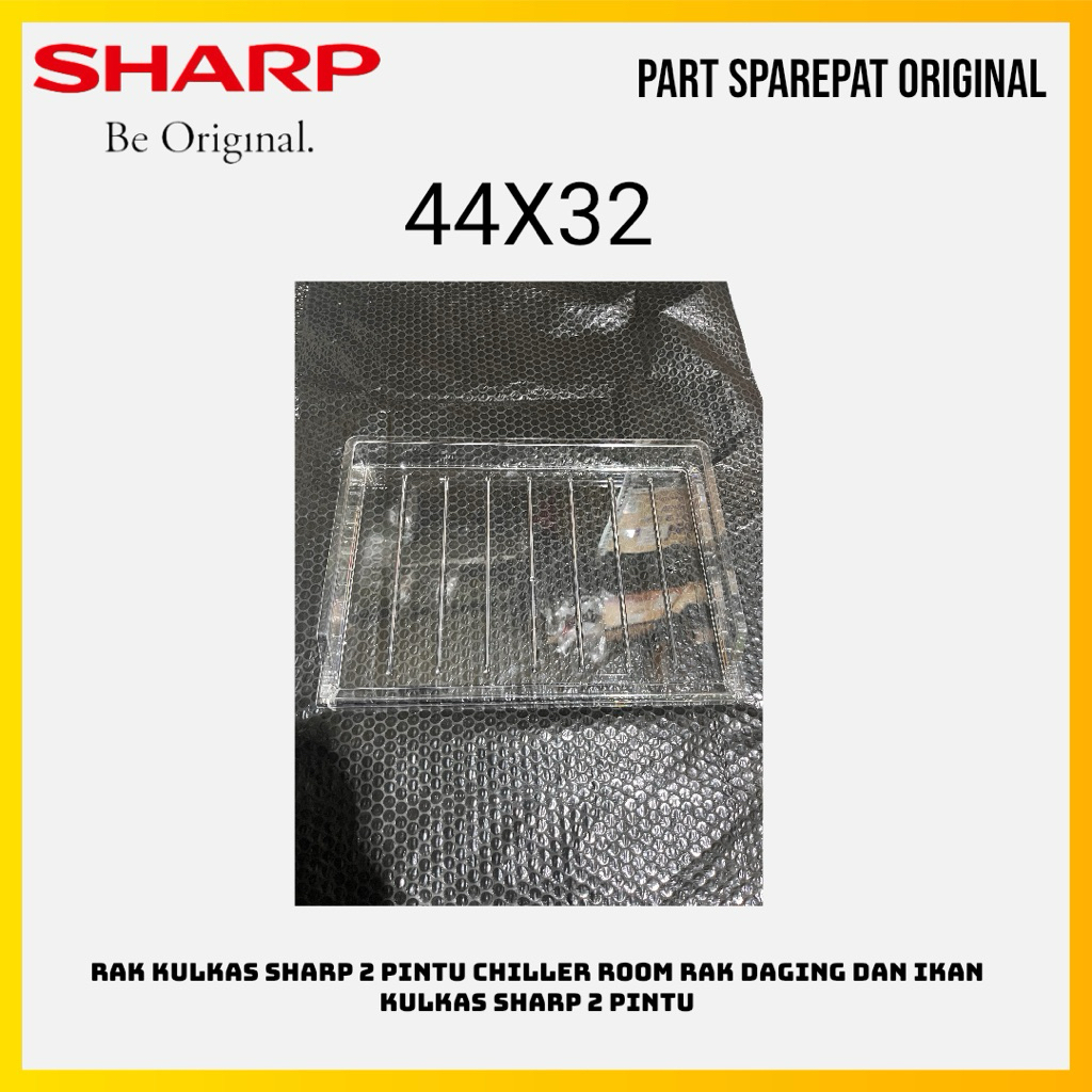 Rak kulkas sharp 2 pintu chiller room Rak daging dan ikan kulkas sharp 2 pintu Baru New