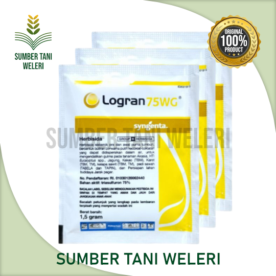 HERBISIDA LOGRAN 75 WG - HERBISIDA SISTEMIK SELEKTIF - 1,5 GR - PT SYNGENTA INDONESIA