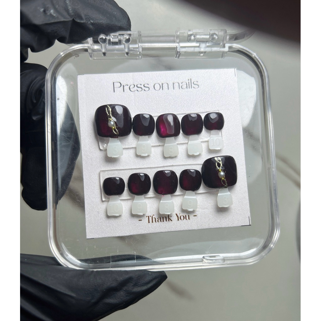 Kuku palsu kaki murah kuku palsu kaki cat eye kuku palsu pengantin kuku palsu wisuda press on nails 