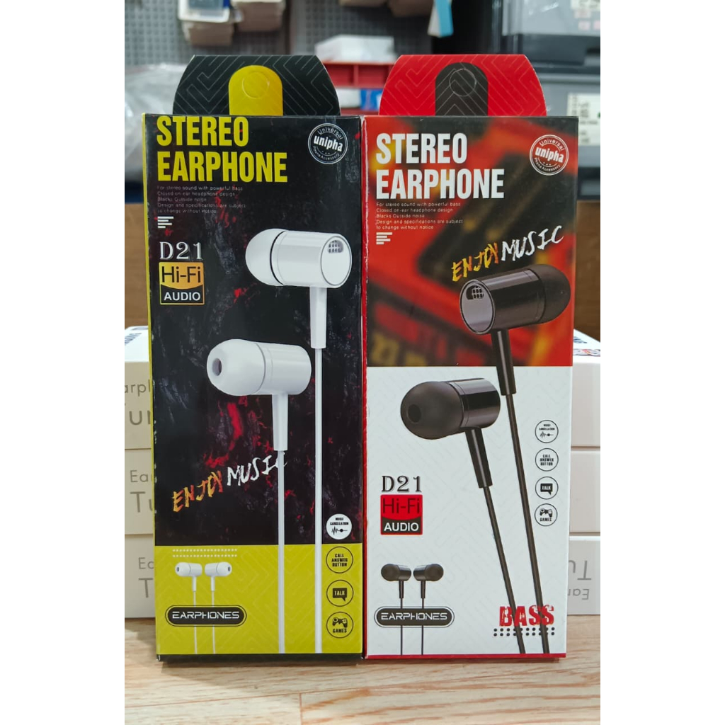 STEREO EARPHONE D21 HI-FI AUDIO