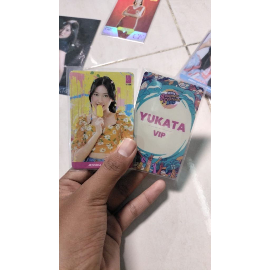 Photocard official jkt48 benefit summer festival yukata Jessi