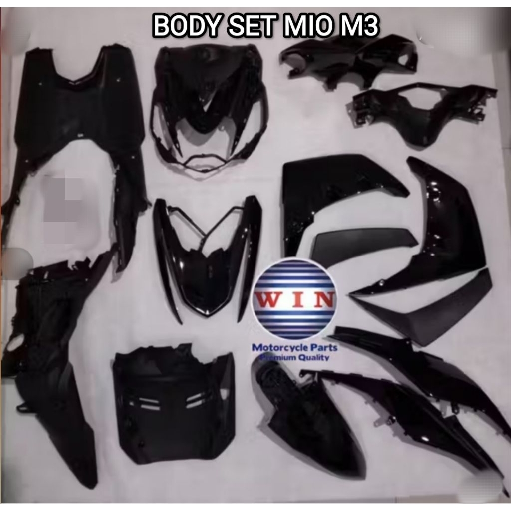 BODY KOMPLIT MIO M3 FULL BODY SET MIO M3 HITAM