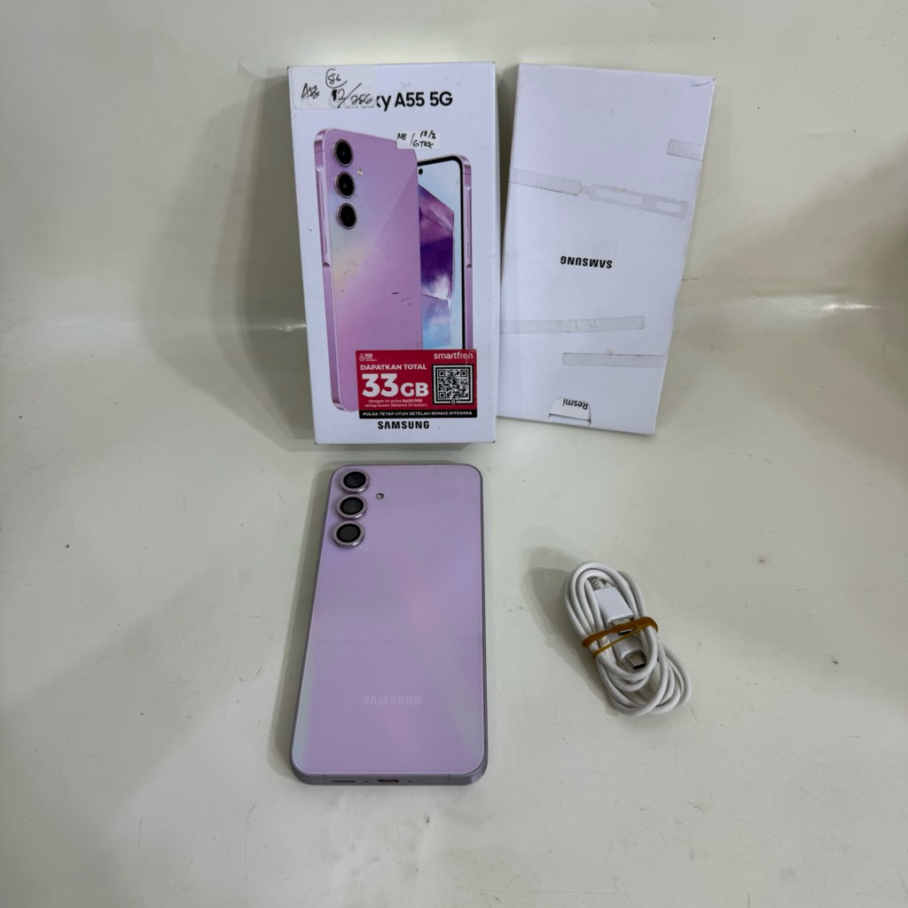 Samsung Galaxy A55 12/256gb Fullset Second Garansi Resmi