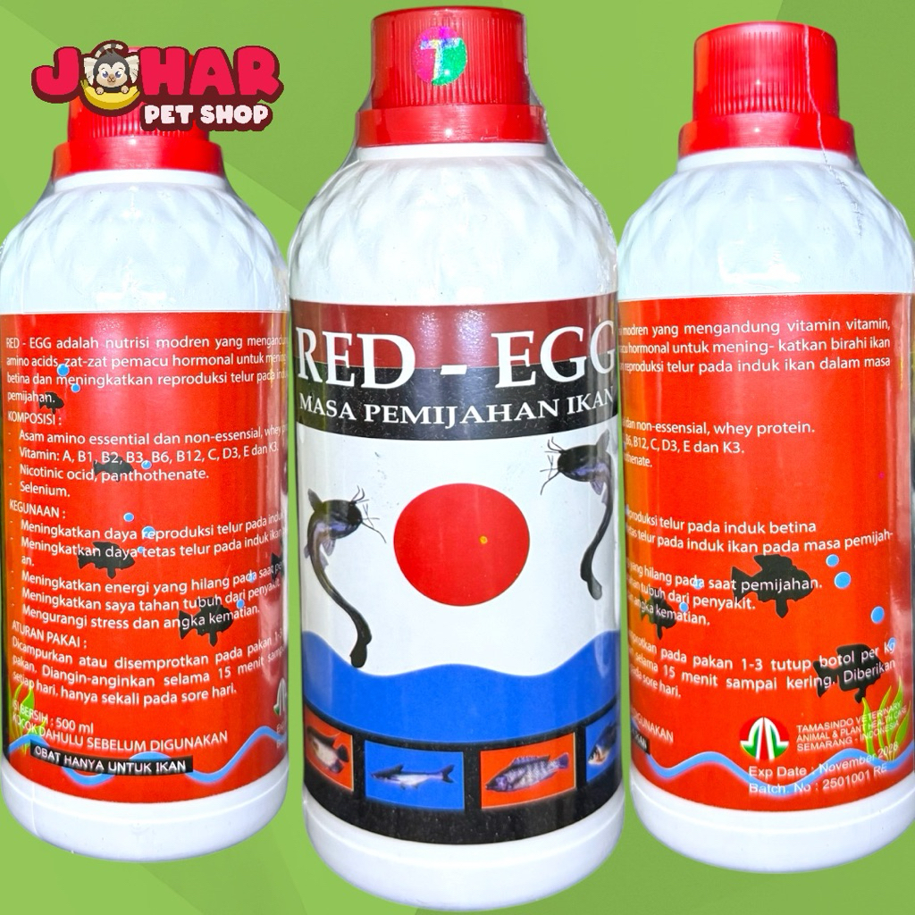 Multivitamin Birahi Ikan 500ml untuk Pemijahan Indukan