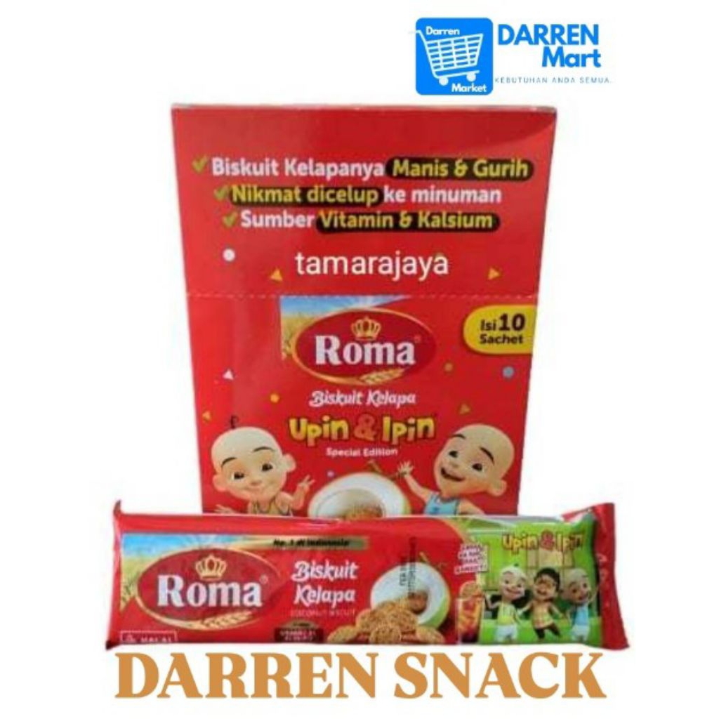 Roma kelapa upin ipin sachet