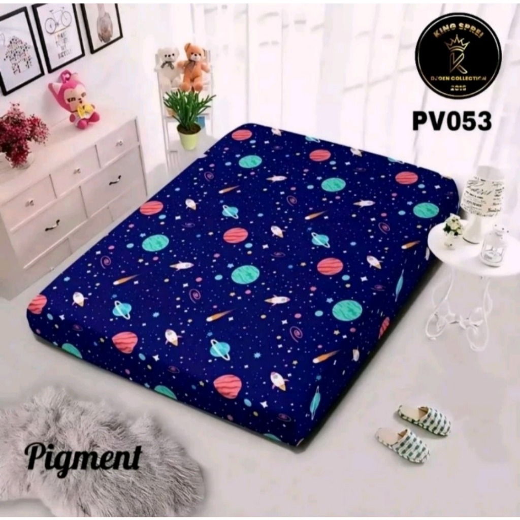 Sarung Kasur Motif Karakter Kartun Anak Cewe Cowo dan Motif Bunga Dewasa Ukuran Lengkap