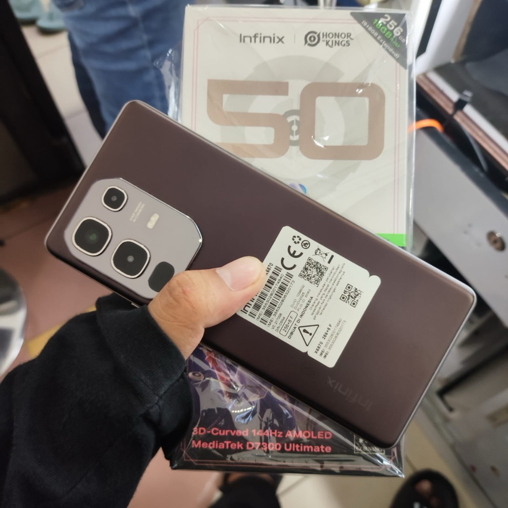 Infinix note 50S 5G+ ram 8/256 second fullset original garansi on