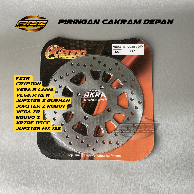 PIRINGAN CAKRAM REM DEPAN FIZR JUPITER Z BURHAN ROBOT VEGA R NEW ZR NOUVO XRIDE 115 JUPITER MX 135 N