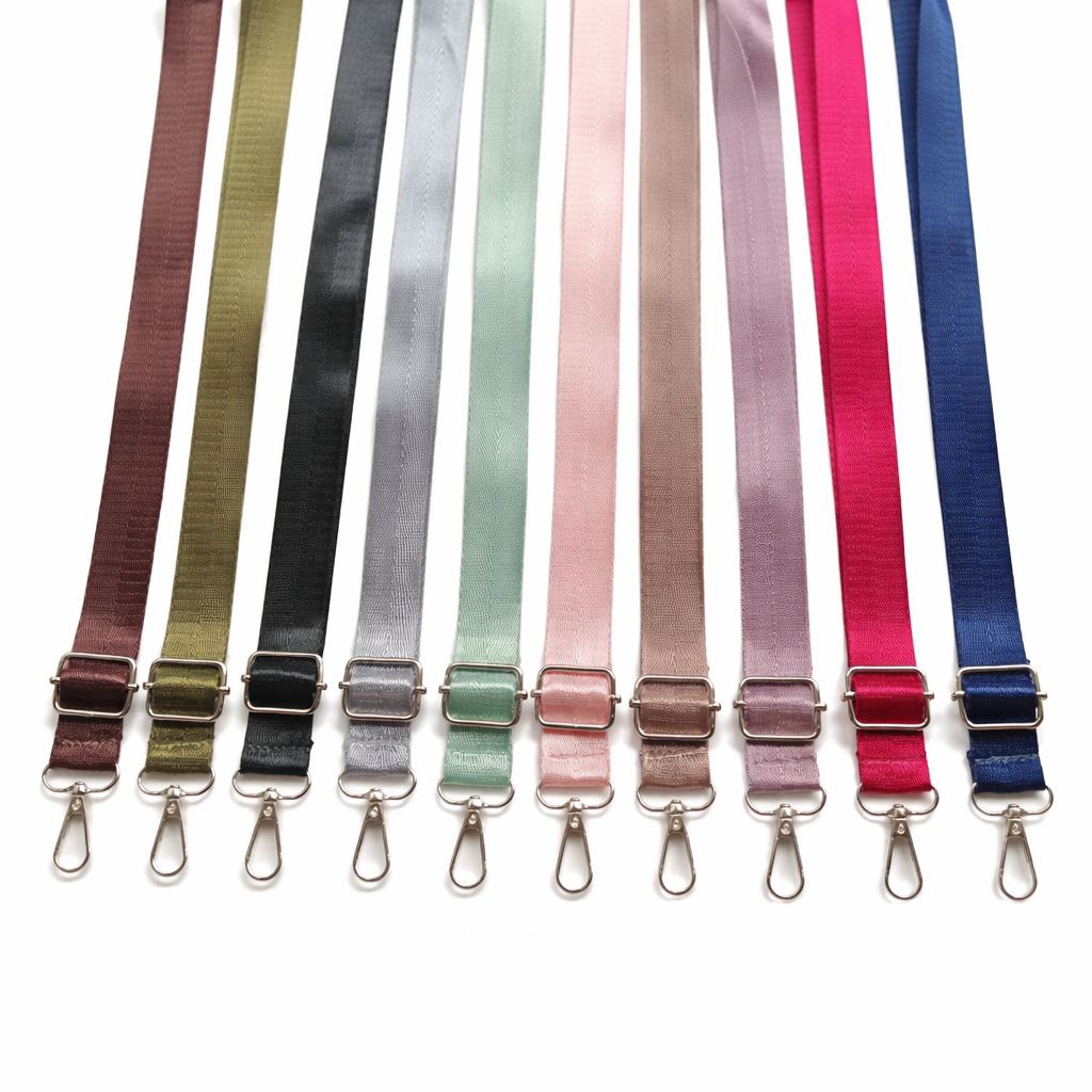 Tali Tas Ransel Mini 3in1/Selempang Panjang 160cm x Lebar 2,5cm Pengait Silver/Putih