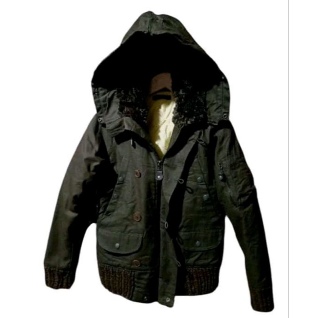 Jaket Military Militer Vintage Multi Pocket Tebal