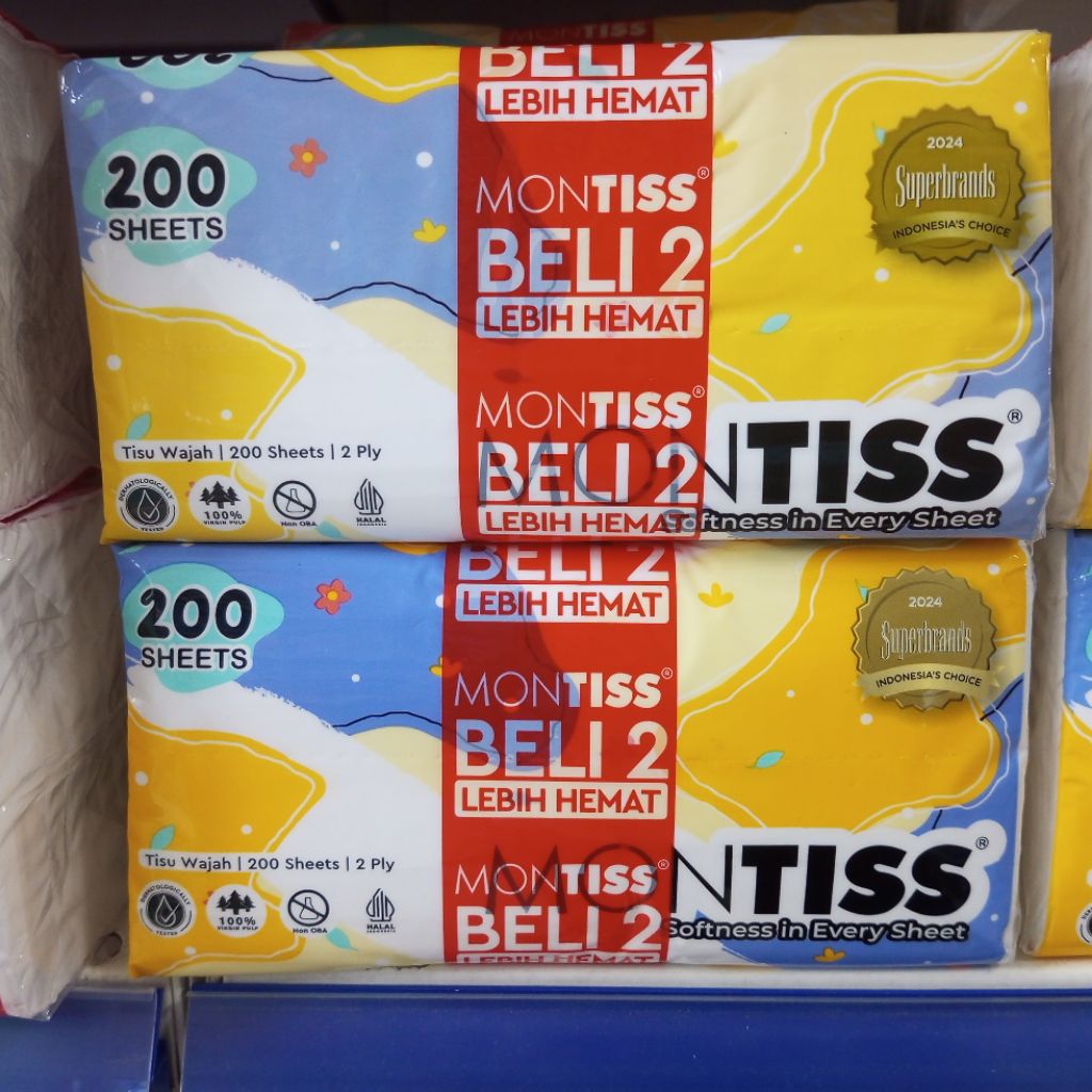 montis tisu 200 sheet bandit