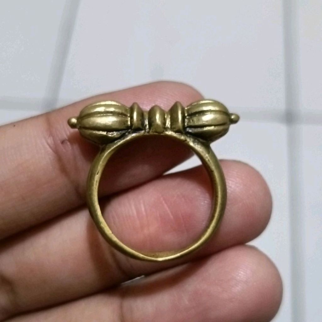 Cincin Tembaga Vajra Blessed Tibet Vintage Classic Jadul Lawas Kuno