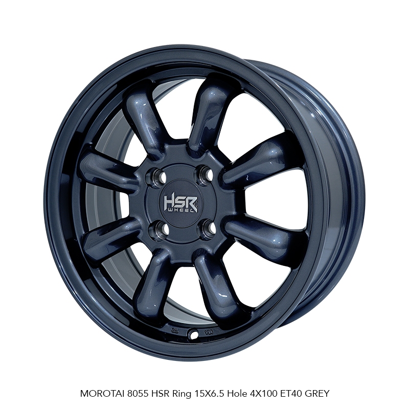 VELG MOBIL R15 HSR MOROTAI 8055 HSR R15X6,5 H4X100 ET40 GREY (SUPER SALE) 4 PCS VELG