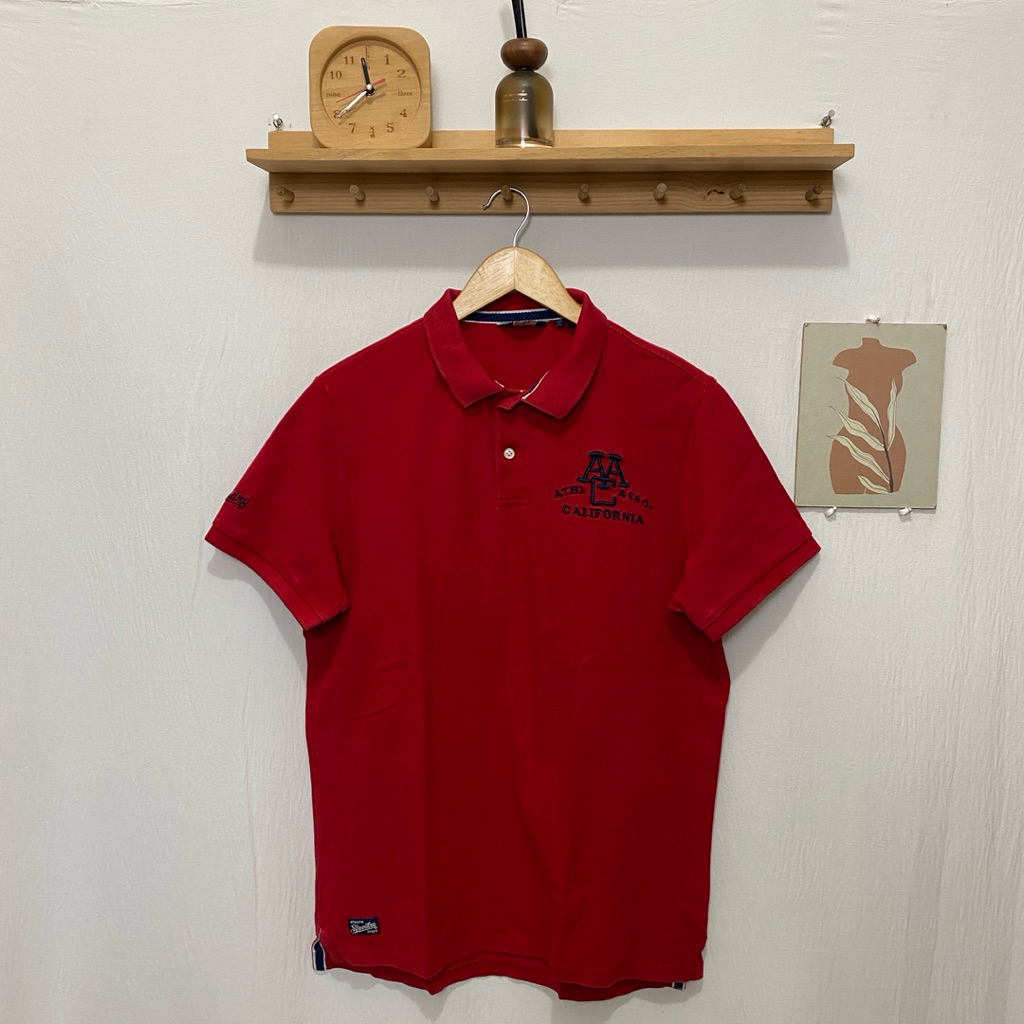 polo shirt SUPERDRY original size XL merah