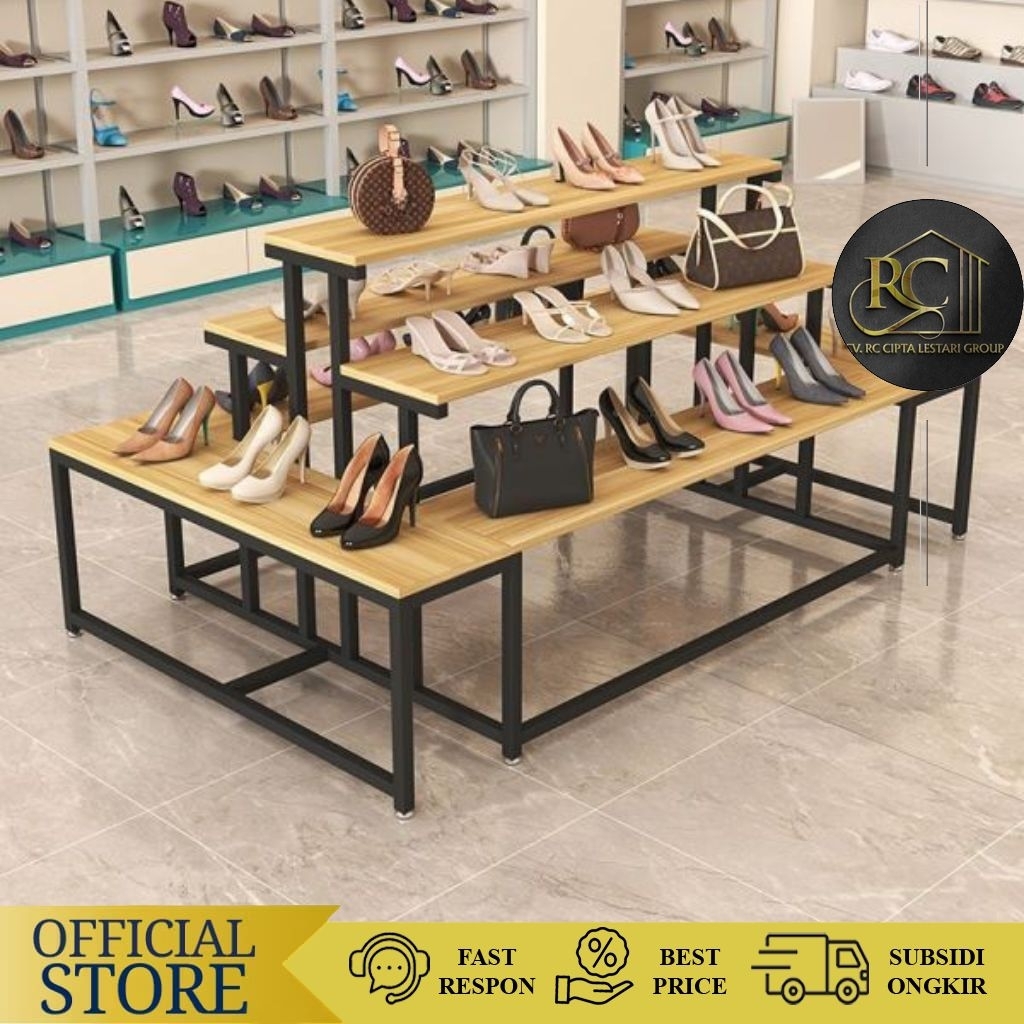 Rak Display Store Rak Heals Rak Display Sepatu Sandal Furniture