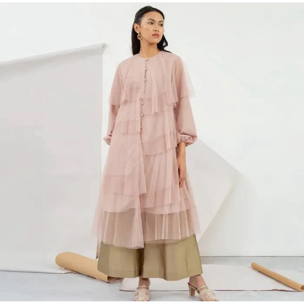 hijabchic hawa tunik tulle pesta