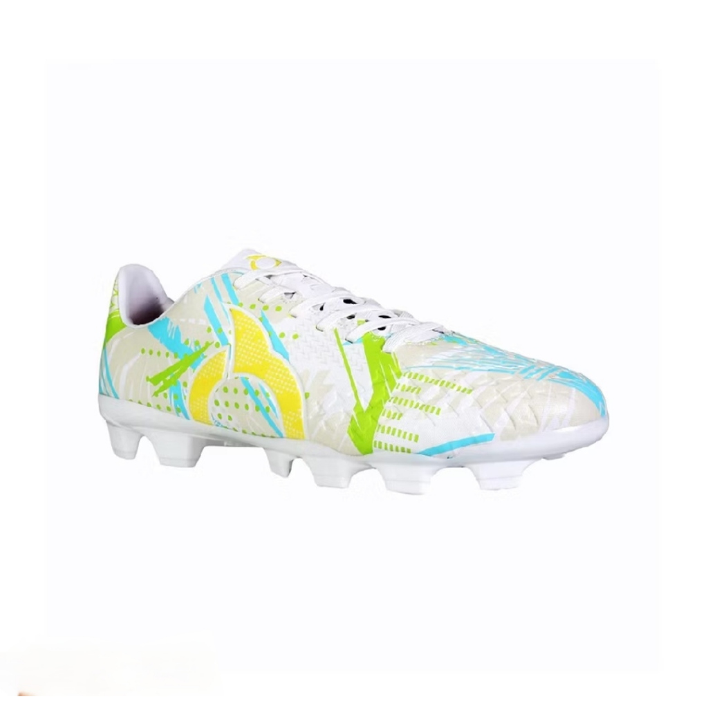 Ortuseight Sepatu Sepak Bola Havoc FG White Yellow Aqua Premium / Sepatu Bola Ortus Pria Dewasa Kuli