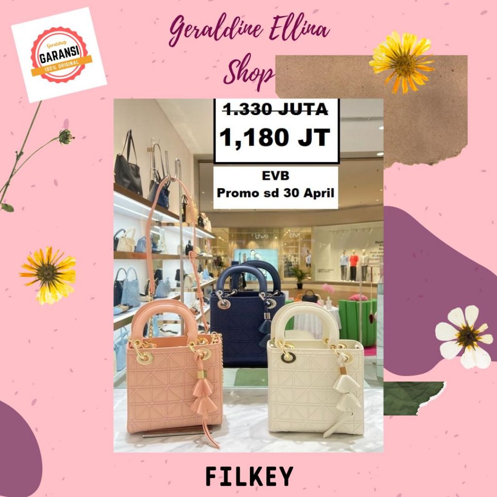 Tas mini bag Evb original store 100% asli seri FILKEY
