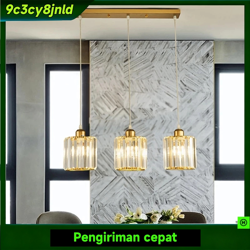 Lampu Gantung Rumah Ruang Tamu LED Tangga Kristal Lampu Meja Bar Kristal Modern lampu kristal