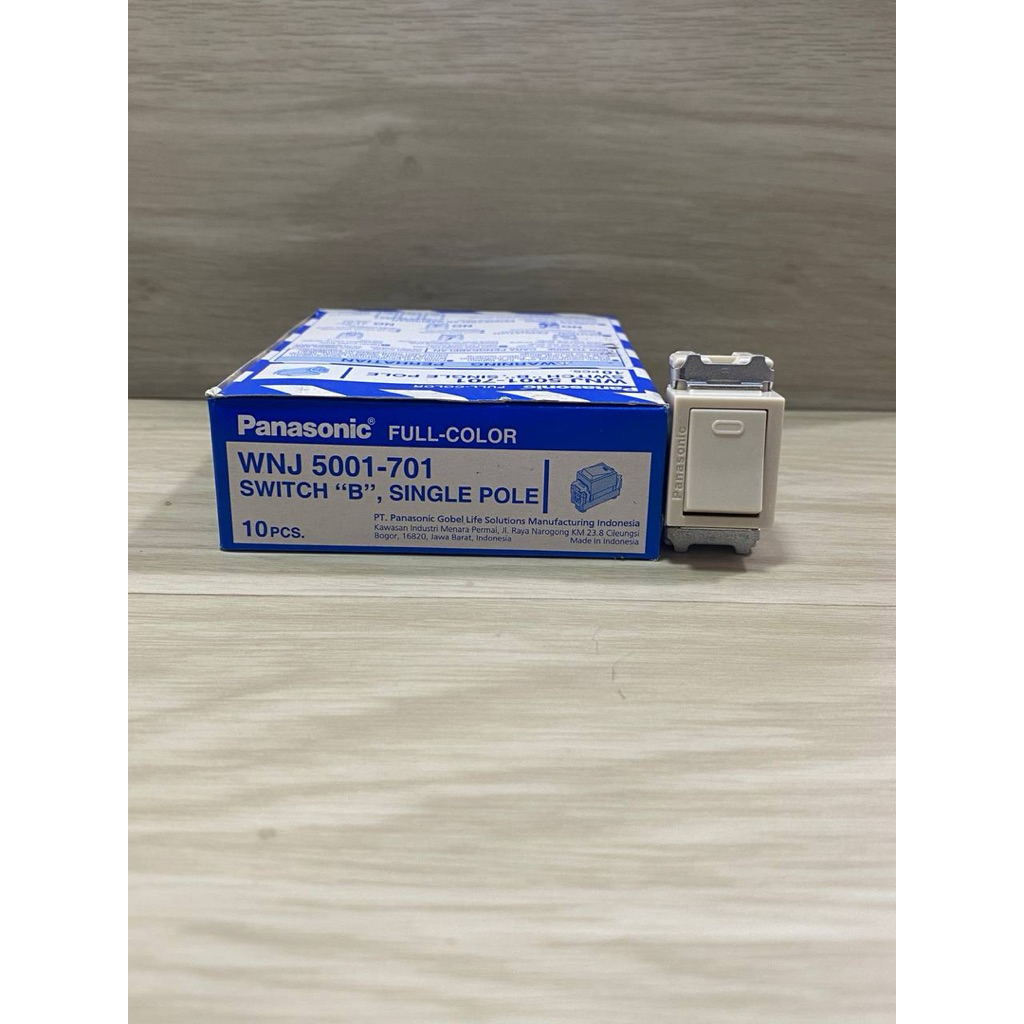 WNJ Panasonic Stop Kontak WNJ 1091-7 & WNJ Panasonic Saklar WNJ 5001-701 Model Lama / SWITCH ON OFF 